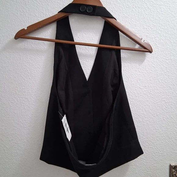 NWT Open Edit Black Halter Vest   Size M - Picture 11 of 14
